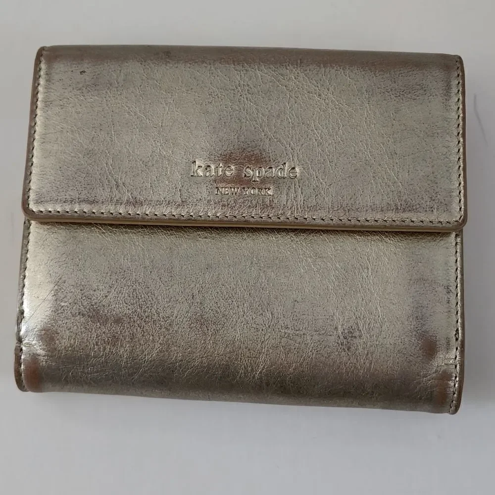 Kate Spade new york mini wallet gold